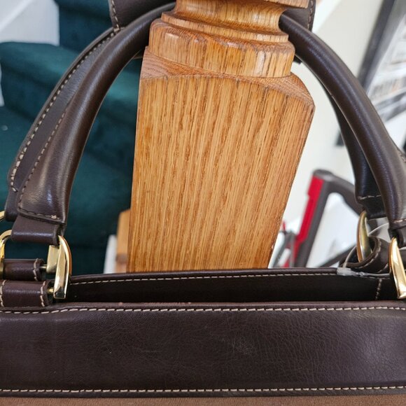 Vintage Diane Von Furstenberg Brown Weekend Travel Bag - Picture 3 of 4